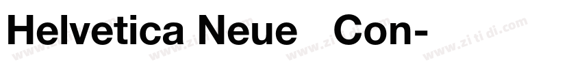 Helvetica Neue   Con字体转换